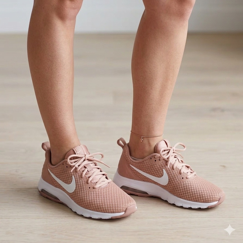 Nike Air Max Motion LW Women 8.5 Rose Gold  Mesh Running Shoes 819957-800